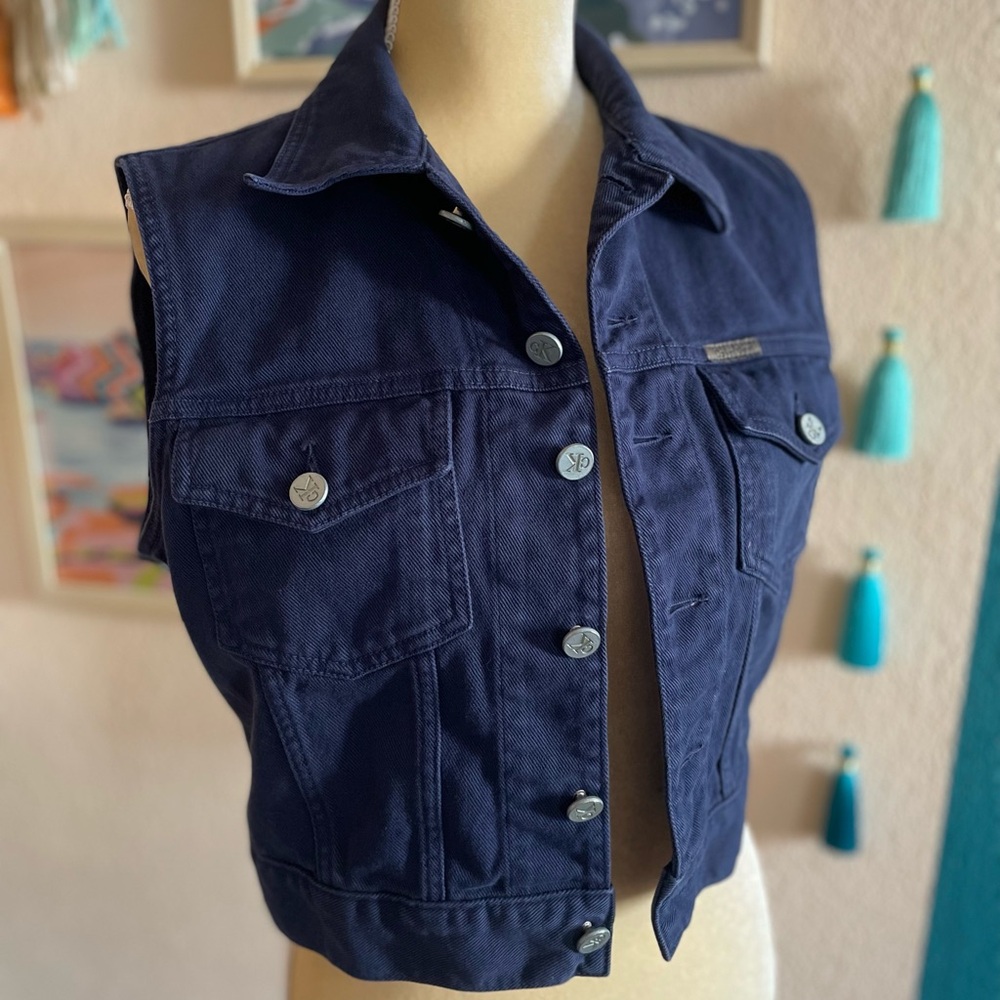 Vintage CK denim vest